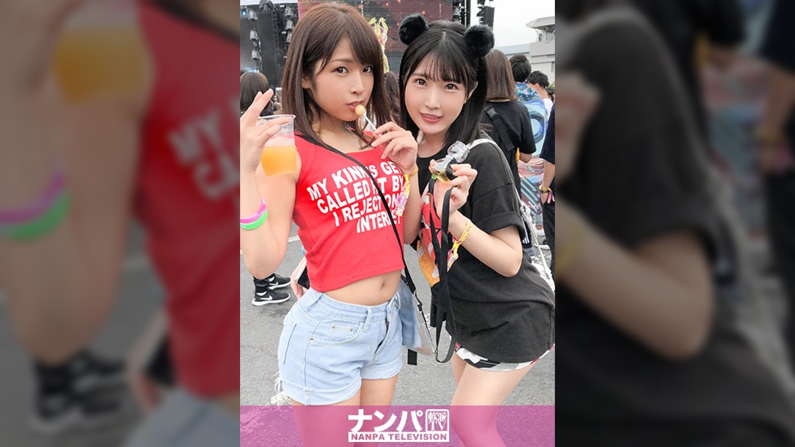 日本最大級のEDMフェスでナンパしたJD2人組!イベントサークル同士の交流と称しホテルに連れ込み酒を●ませてフニャフニャにさせたら、秘密の4Pフェス開催♪