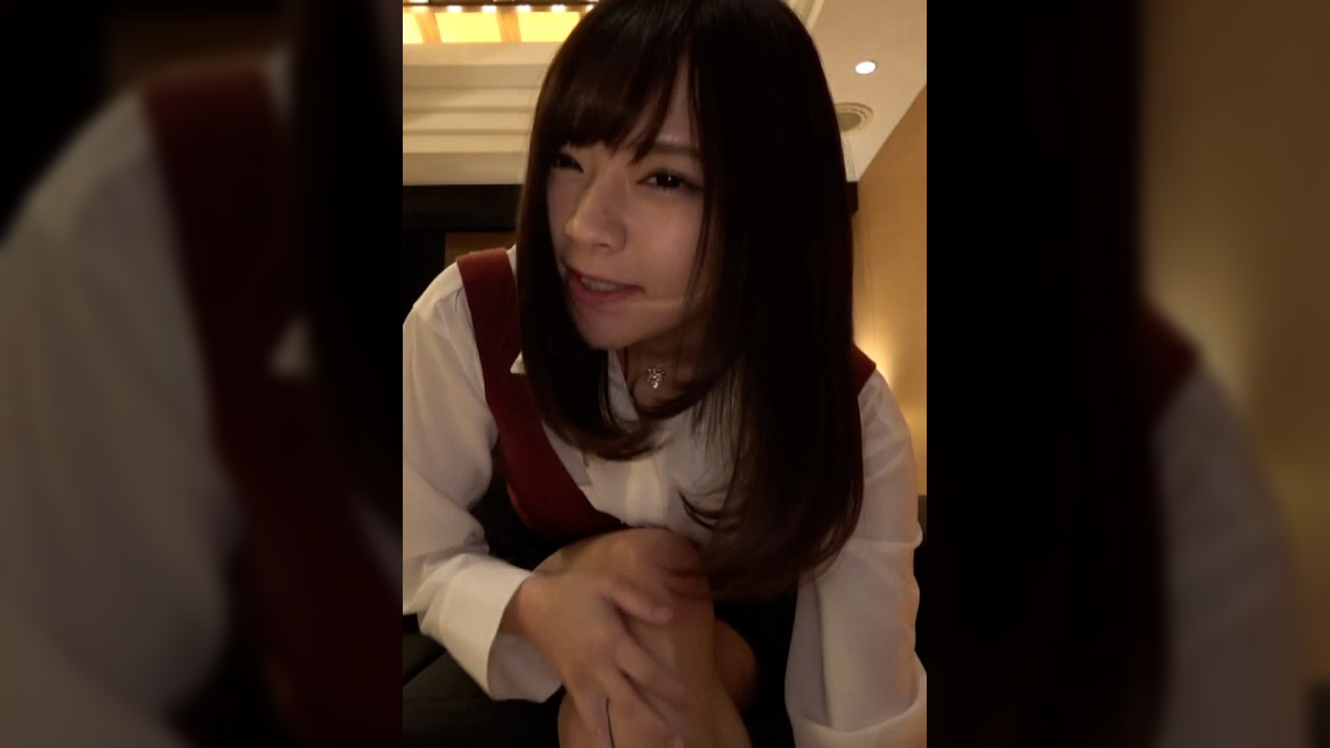 居酒屋で仲睦まじくラブラブ飲み&酒を片手にホテルへGO!天使のような美少女とラブラブ嵌め撮りSEX!