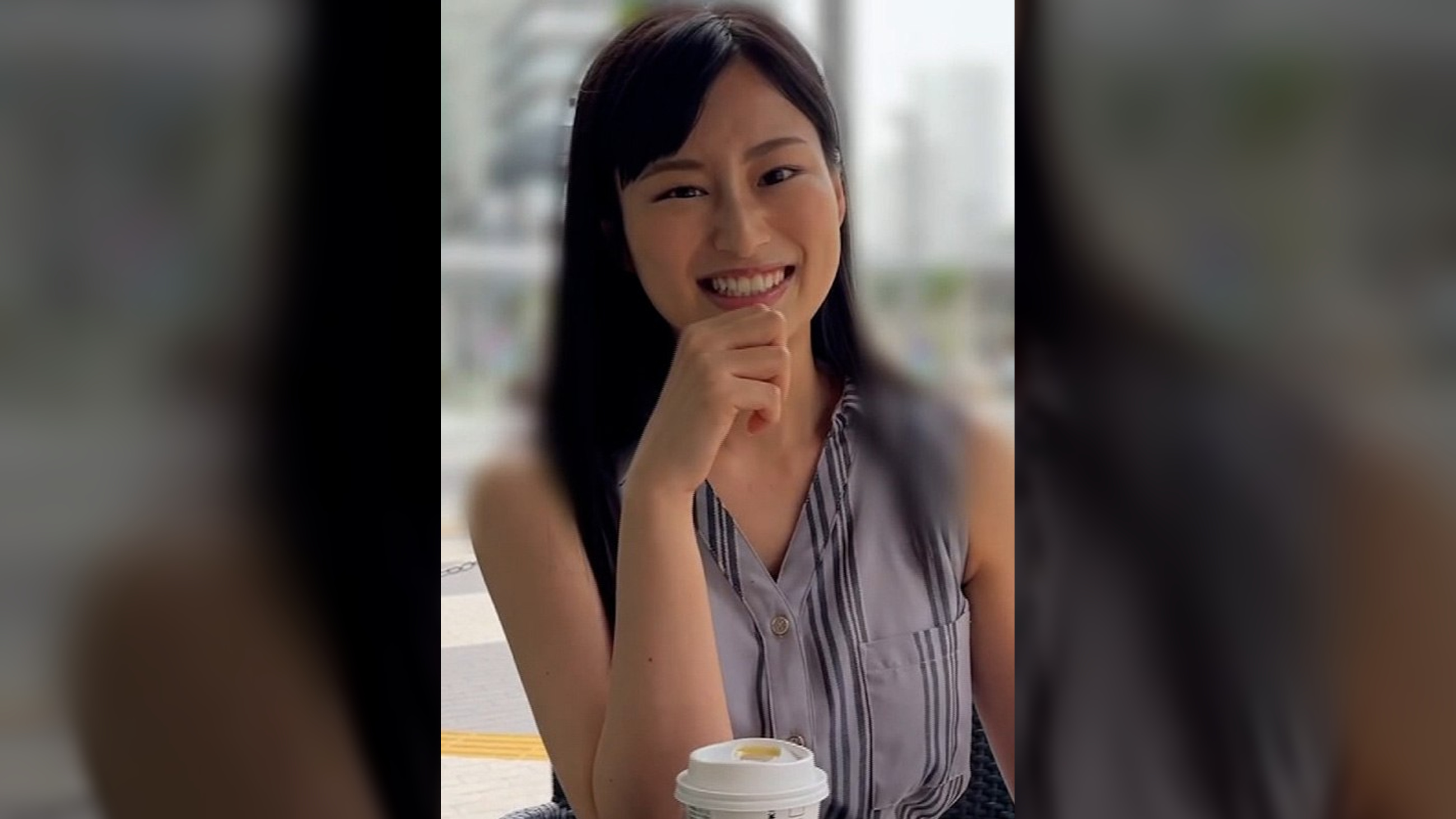 オープンカフェで関西弁でエロトーク炸裂の美女と個撮テイを飛び越してヤリモク一択でラブホでハメ撮り濃厚FUCK！