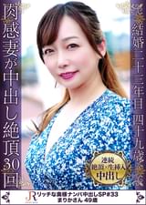 ムチムチボディが逝きまくり!超久しぶりのセックス、しかも若い大きめの硬い男根に30回のアクメ!可愛い顔立ちのむっちり美乳熟女 まりかさん49歳