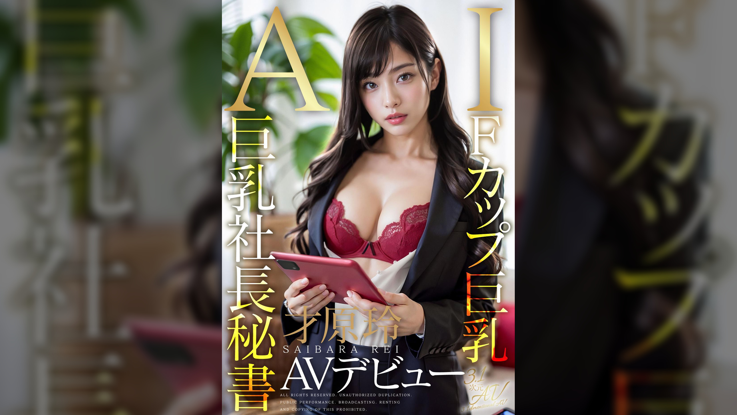 【3.1次元】AI巨乳社長秘書 才原玲AVデビュー