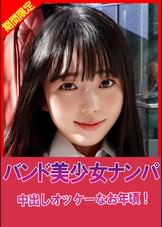 超美少女ギター女●●生ナンパ完堕ち！バンド●Kアへ顔中生出し