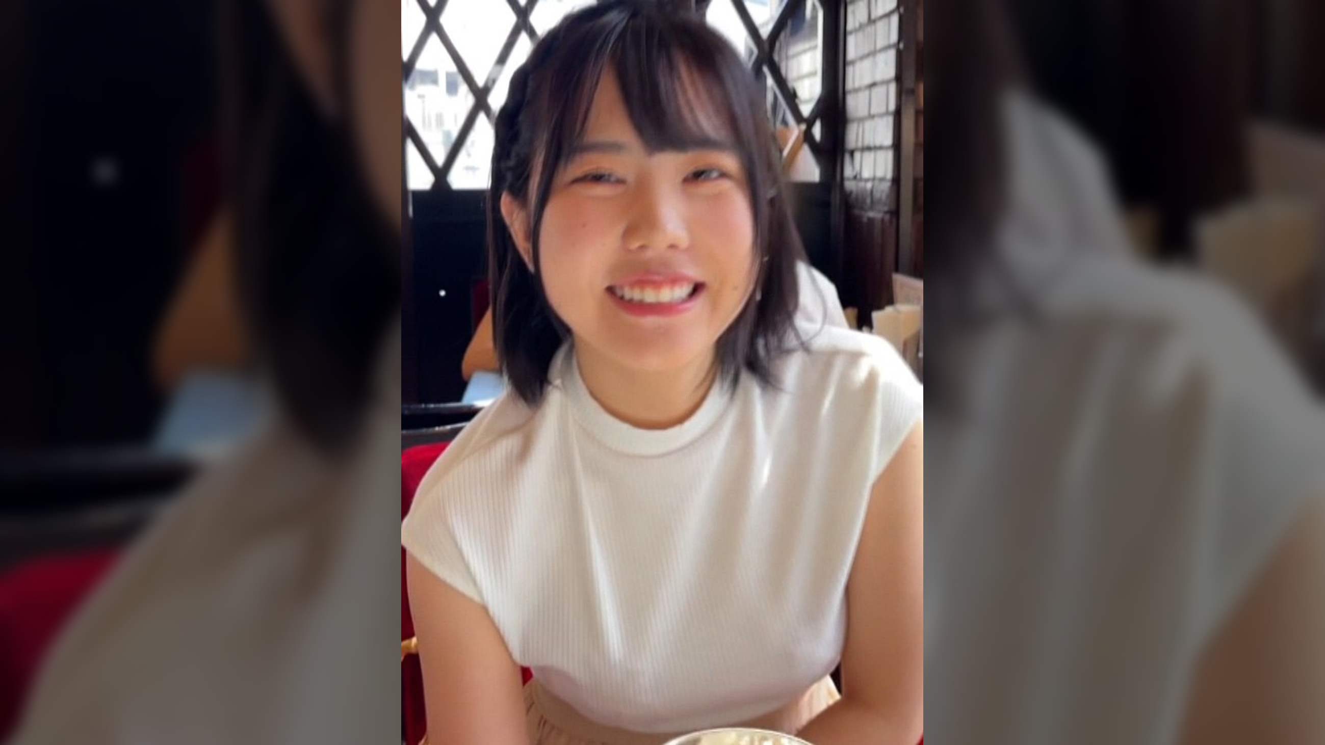出会いを求めてマッチアプリで現れたあどけなさの残るアイドル系天然巨乳娘の恥じらいハメ撮SEX！