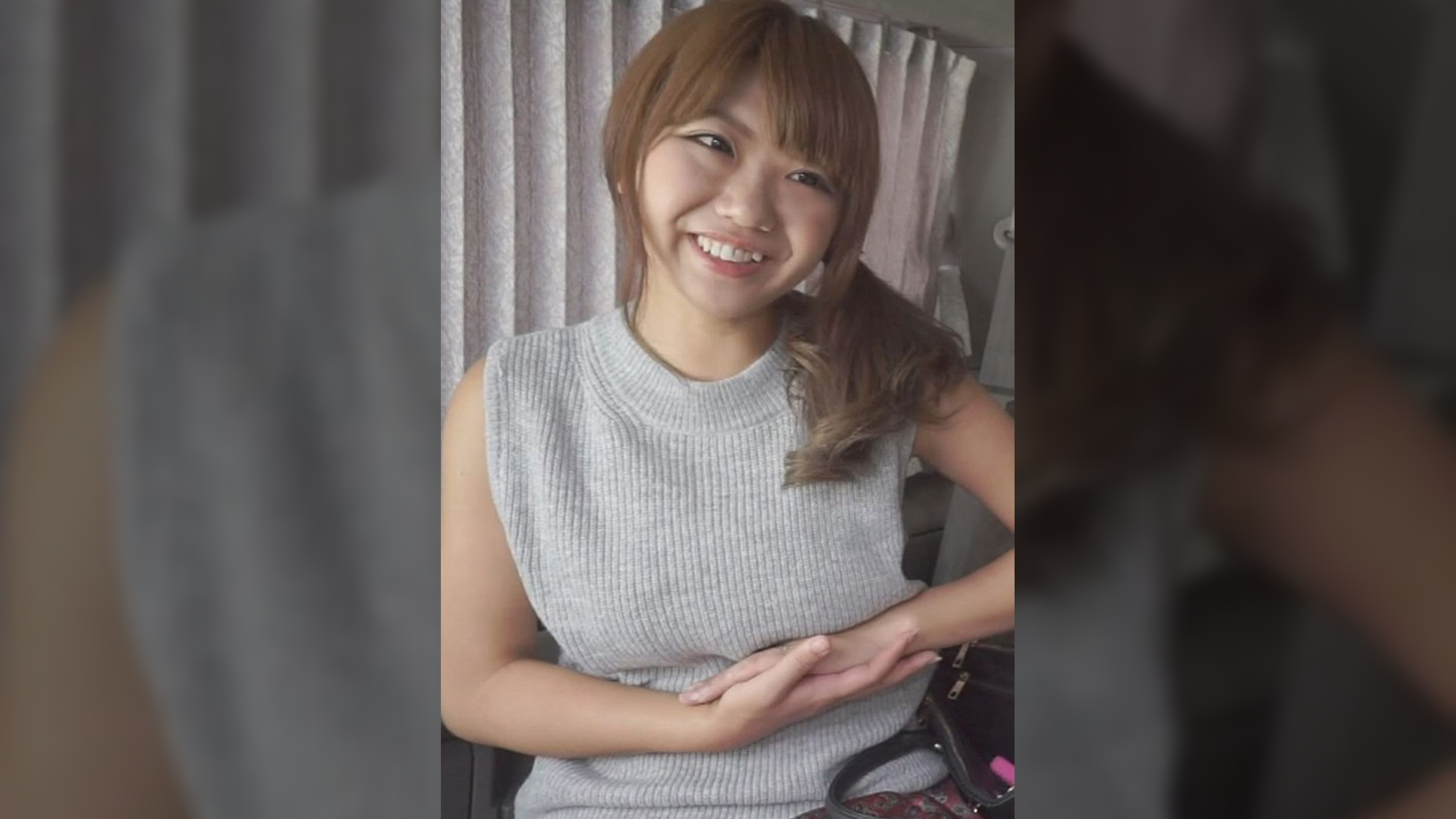 八重歯がかわいい巨乳妻のアソコは感度良好！愛液溢れる糸引き状態！