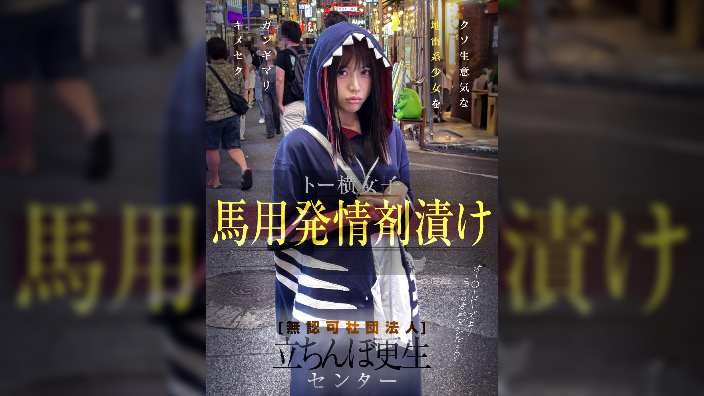 無認可社団法人 立ちんぼ更生センター トー横女子馬用発情剤漬け～対象者C編～