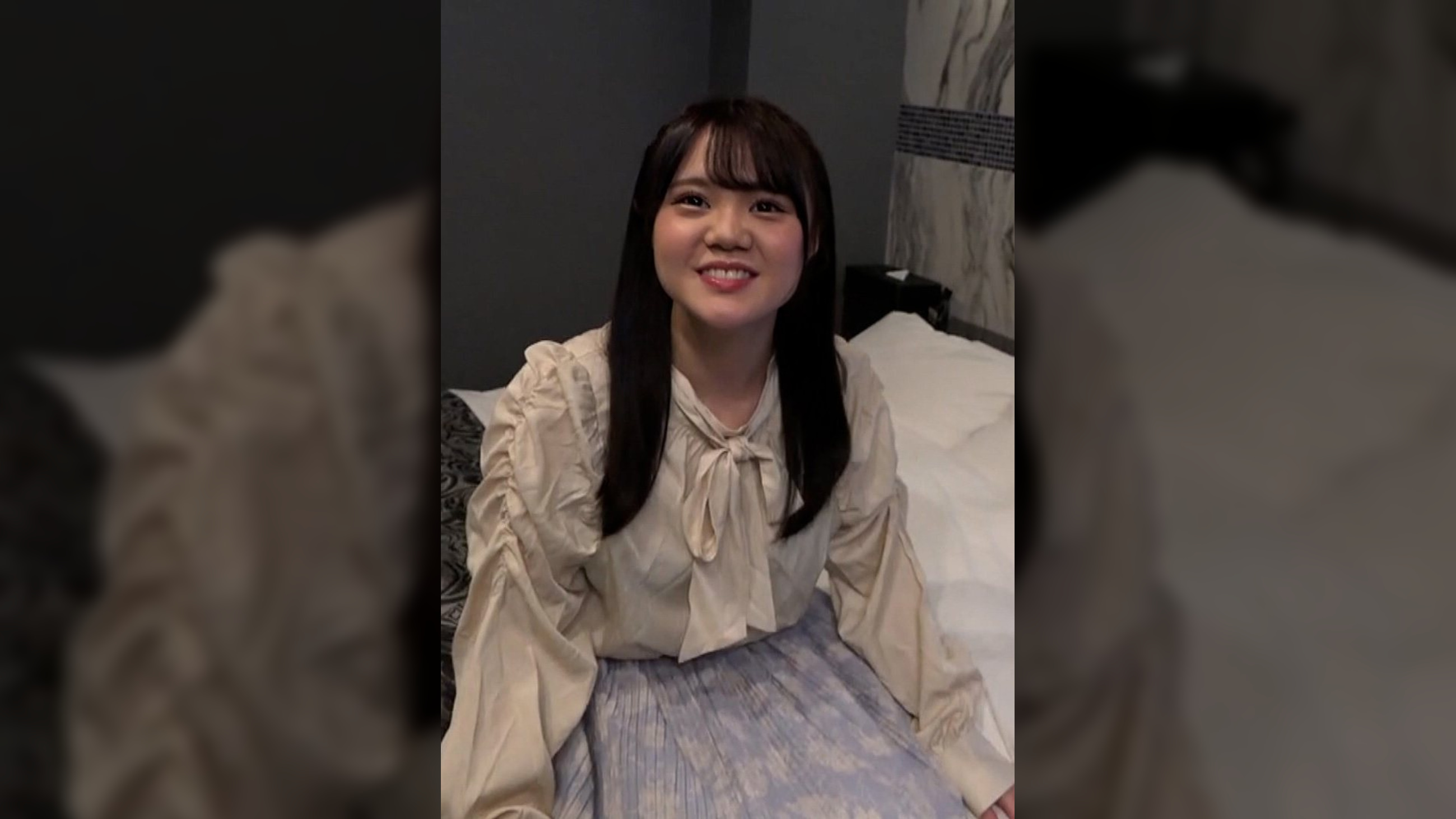 清楚な雰囲気の坂系乙女とラブホイン!セフレと裸エプロンで濃厚快楽中出しFUCK!