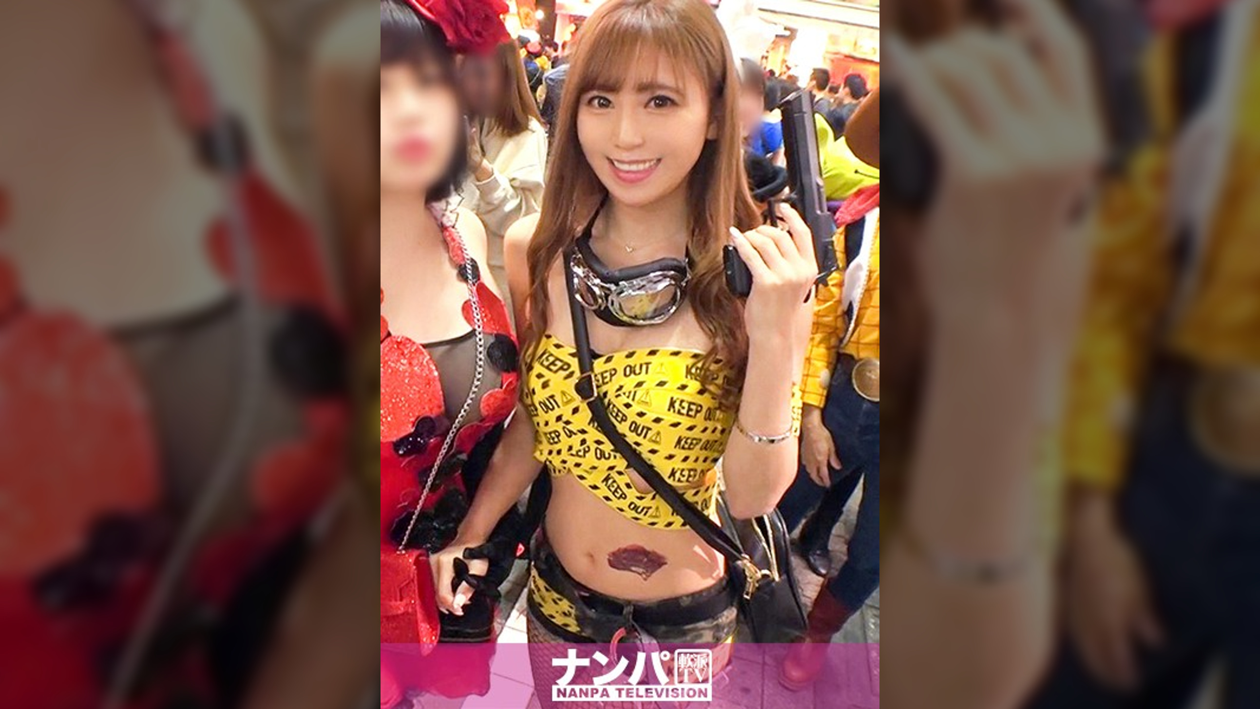 渋谷ハロウィンは今年も大盛り上がり！ノリ良し顔良しカラダ良しのエロポリス(？)をホテル連れ込み撮影会！ちょっとグイグイでも今夜だけは許される！気づけは自らチ○ポを貪り出す姿に興奮必至！！