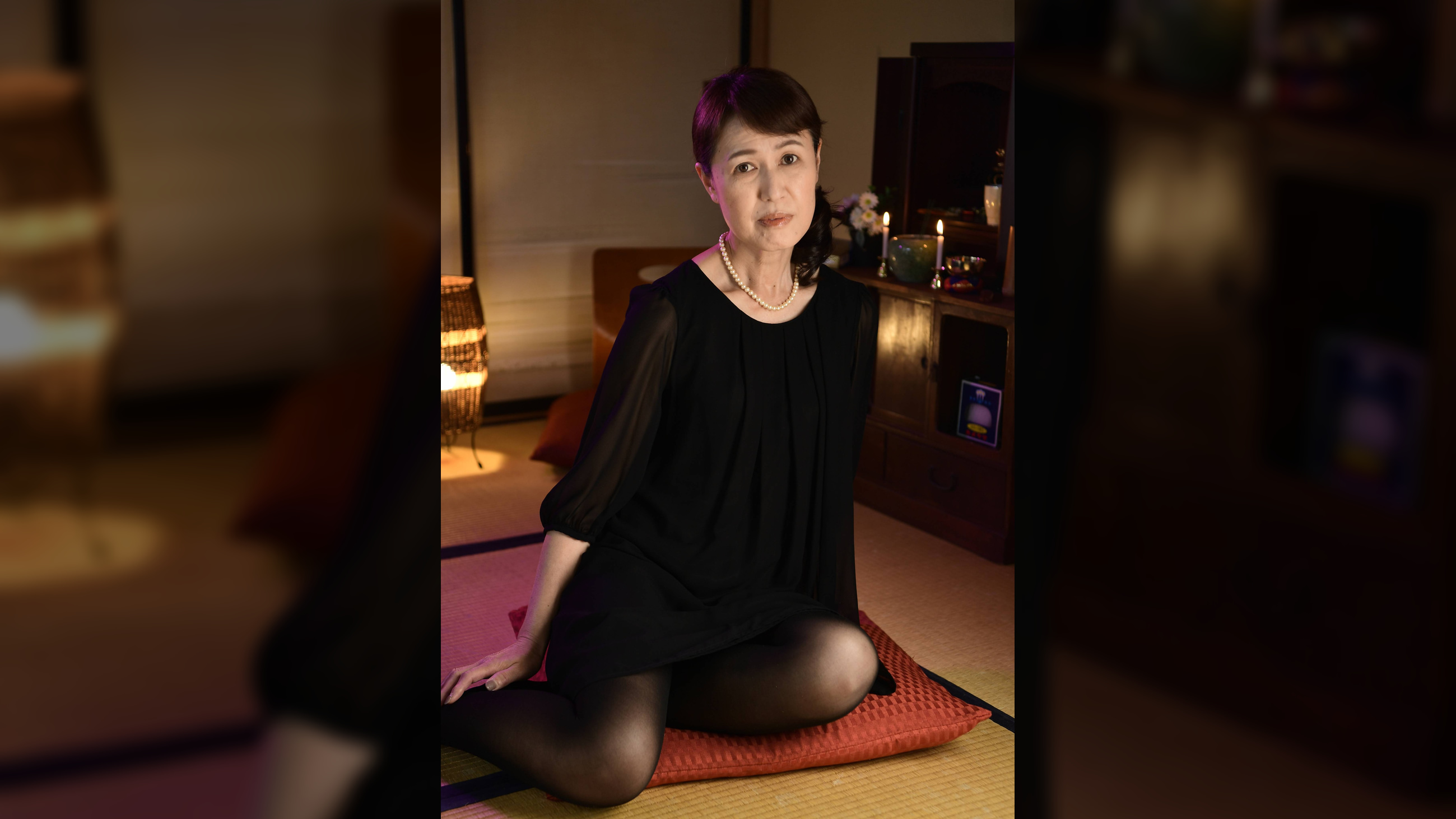 六十路の美乳未亡人に中出し2